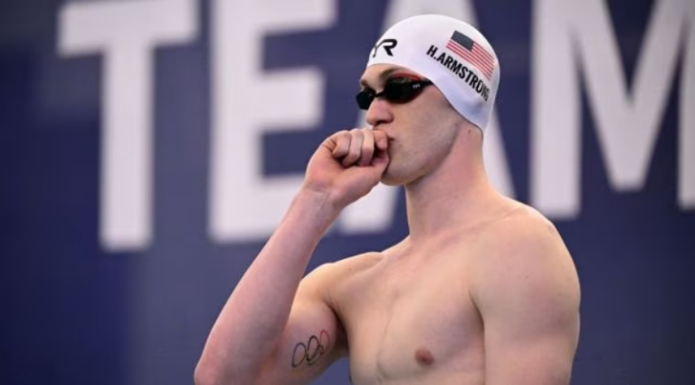 American Armstrong sets swimming world record in 50 back